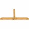 Ekena Millwork Eugene Rough Sawn Timber Gable Bracket, Western Red Cedar, 108"W x 54"H x 6"D x 6"F, 12/12 Pitch GBW108X54X0606EUG00RWR - alternate 3